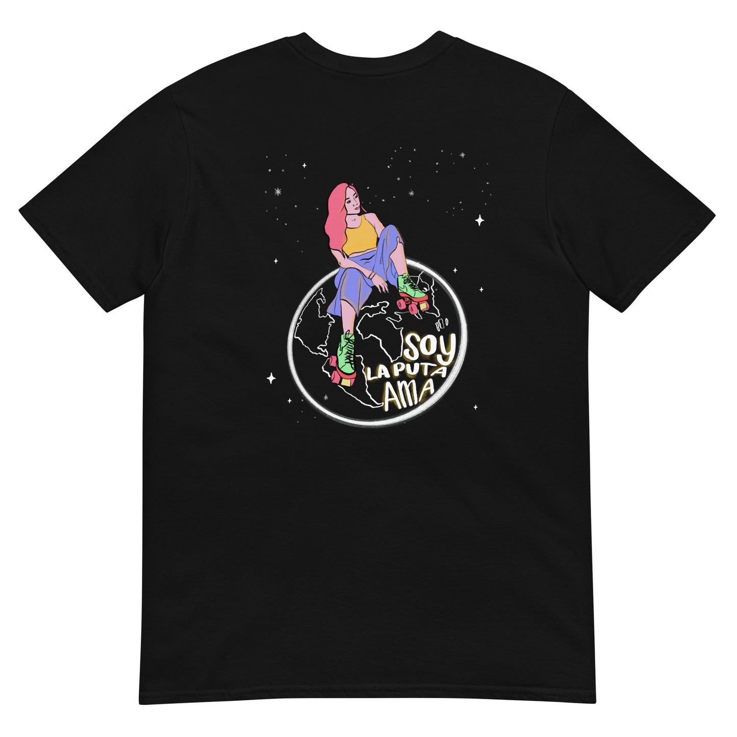 Camiseta de manga corta unisex Soy La Puta Ama